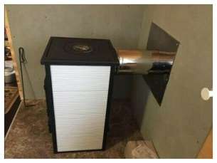 купить Печь-камин Везувий ПК-01 (270) c плитой бежевая 9 кВт в Бресте в Бресте