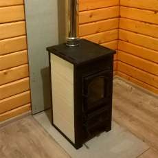 Купить Печь-камин Везувий ПК-01 (270) с плитой и т/о бежевая 9 кВт в Бресте в Бресте