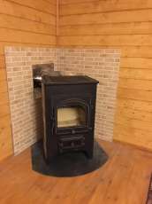 Купить Печь-камин Везувий ПК-02 (205) с плитой красная 12 кВт в Бресте в Бресте