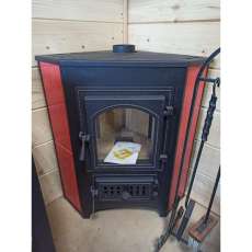 Купить Печь-камин Везувий ПК-01 (220) с конфоркой угловой красный 9 кВт в Бресте в Бресте