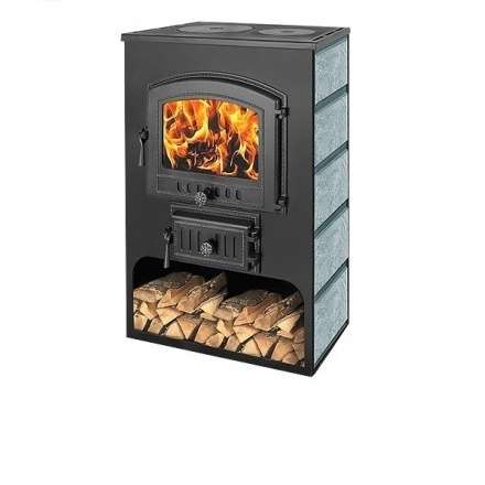 Печь-камин Везувий ПК-03 (224) с плитой талькохлорит 12 кВт Амазонка бай фото в Бресте