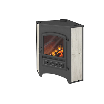 Камин ЭТНА (БКД) угловой Амазонка бай фото Камин ЭТНА (БКД) угловой Бежевый ф115 мм купить в Бресте