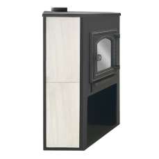 Стальной камин со стеклом ЭТНА (ДТ-4С) угловой Амазонка бай фото  в Бресте