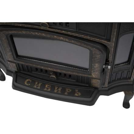 Стильная печь-камин Сибирь 10 чугунная Фото в Бресте