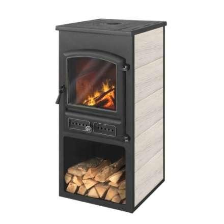 Печь-камин ЭТНА (БКД) с плитой Амазонка бай фото в Бресте