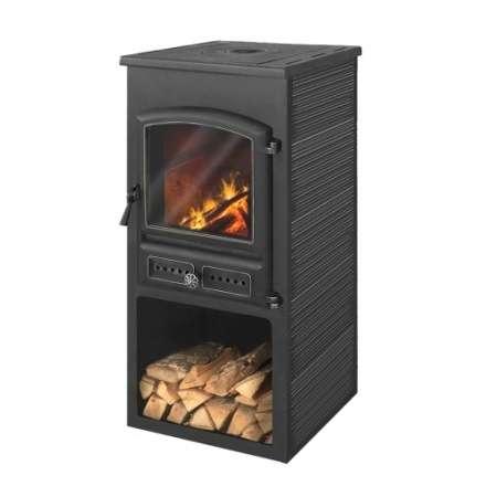 Печь-камин ЭТНА (БКД) с плитой Амазонка бай фото в Бресте