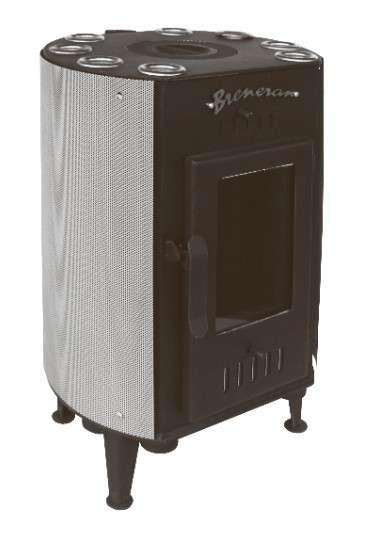 Печь отопительная Бренеран-Канадка плюс АОТ-04 в сетке серебро в Бресте