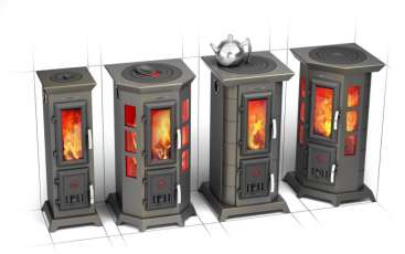 Угловая недорогая печь Термофор Статика Квинта, чёрная бронза фото в Бресте