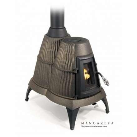 Отопительная печь Термофор Мангазея, чёрная бронза Амазонка бай фото в Бресте
