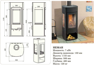 Купить недорогой камин со стеклом Мета-Бел Неман в Бресте фото в Бресте