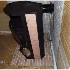 Купить стальной камин с теплообменником Мета-Бел АОТВ 9.0-03 Печора-Аква в Бресте фото в Бресте