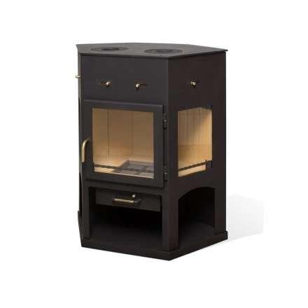 Печь-камин Мета-Бел АОТ 11.0 (в модификации Енисей с плитой") фото в Бресте