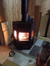 Печь-камин Енисей с плитой Мета бел в Бресте