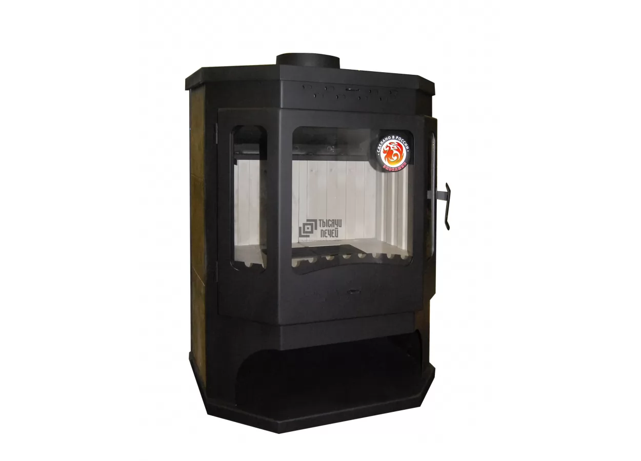 Печь-камин БАВАРИЯ ПРИЗМАТИК с плитой (Экокамин) фото в Бресте