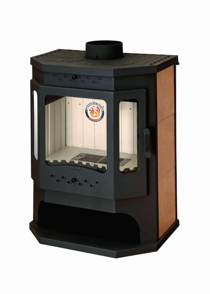 Печь-камин Бавария призматик с плитой Амазонка бай фото в Бресте