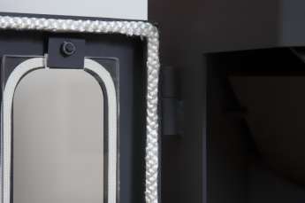 Стальной недорогой камин Бавария призматик пристенно-угловой фото в Бресте