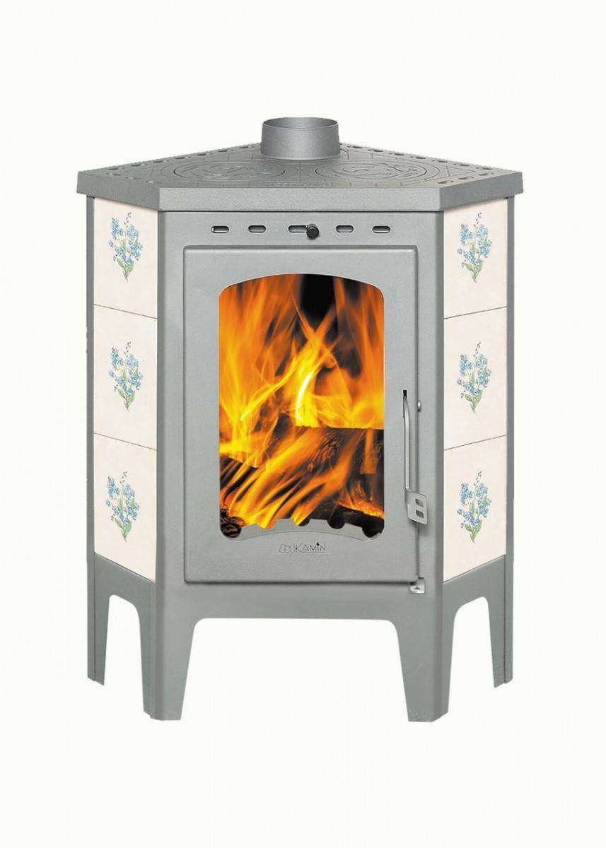 Печь-камин Бавария угловая с плитой незабудка Амазонка бай фото Печь-камин Бавария угловая с плитой незабудка купить в Бресте