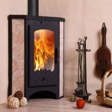 Печь-камин Бавария угловая с плитой РК 123 в Бресте