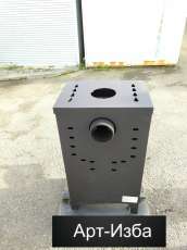 Недорогой камин со стеклом Бавария Оптима с плитой фото в Бресте