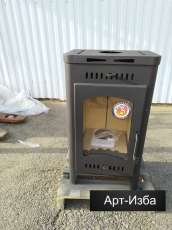 Недорогой камин со стеклом Бавария Оптима с плитой фото в Бресте