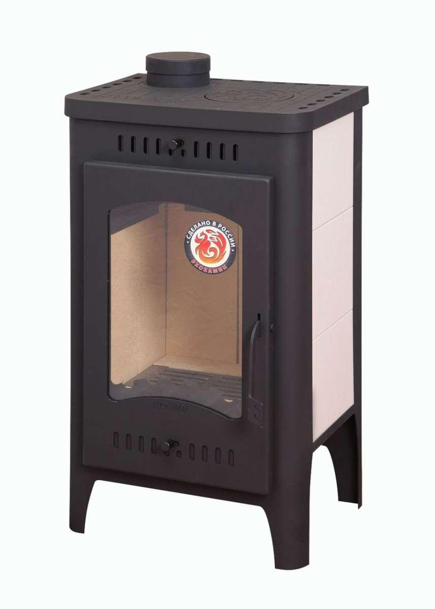 Печь-камин Бавария Оптима с плитой Амазонка бай фото в Бресте