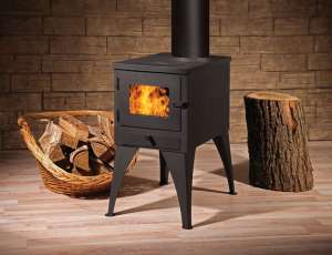 Небольшая печь-мангал с плитой Кельн-Турбо фото в интерьере в Бресте