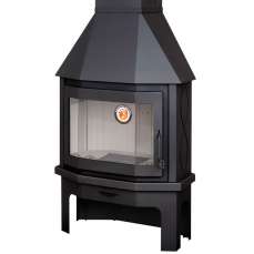 Камин Мюнхен пристенно-угловой чёрный купить в Бресте