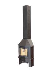 Камин Мюнхен пристенно-угловой графит Амазонка бай фото в Бресте