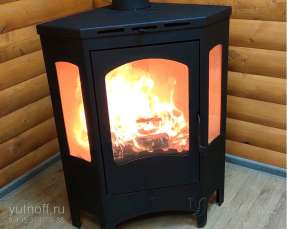 Недорогой камин со стеклами Бавария панорама угловая фото в Бресте