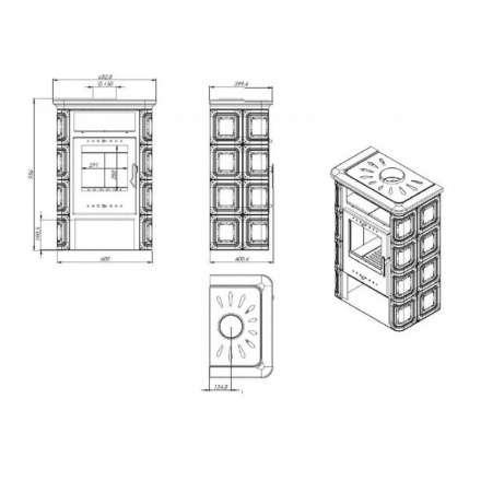 Купить Печь-камин Печь-камин NORDflam Vera чугун в Бресте Амазонка бай фото в Бресте