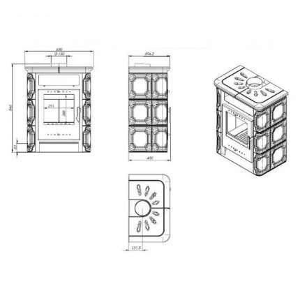 Купить Печь-камин NORDflam Arta в Бресте Амазонка бай фото в Бресте