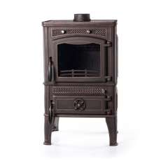 Печь-камин FireWay Dacha патина бронза Амазонка бай фото в Бресте