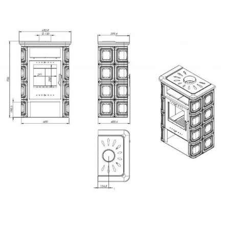 Купить Печь-камин NORDflam Coria в Бресте Амазонка бай фото в Бресте