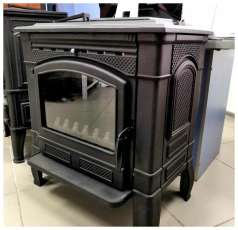 Печь-камин чугунный FireWay Gunter в интерьере патина медь Амазонка бай фото в Бресте