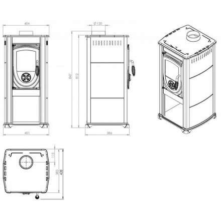 Купить Печь-камин NORDflam Fokus в Бресте Амазонка бай фото в Бресте