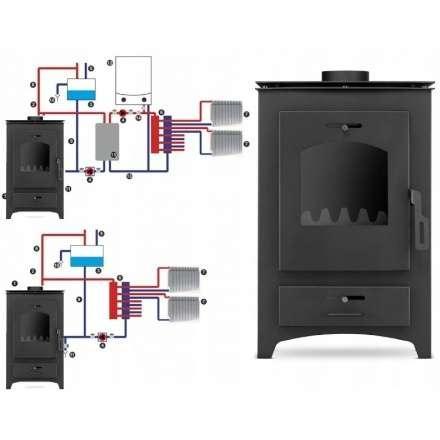 Печь-камин Blist B MAX E с водяным контуром Амазонка бай фото в Бресте