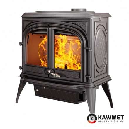 Печь-камин KAWMET Premium ARES S7 (11,3 кВт) Амазонка бай фото в Бресте