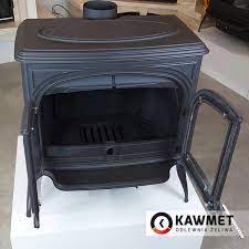 Купить Печь-камин KAWMET Premium ARES S7 (11,3 кВт) в интерьере чугунный в Бресте фото в Бресте