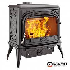 Купить Печь-камин KAWMET Premium SPHINX S6 (13,9 kW) в интерьере чугунный в Бресте фото в Бресте