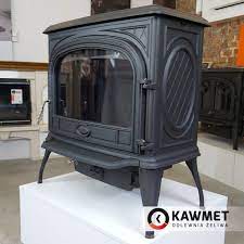 Купить Печь-камин KAWMET Premium SPHINX S6 (13,9 kW) в интерьере чугунный в Бресте фото в Бресте