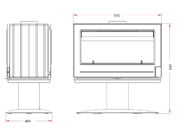 Купить Печь-камин Invicta Nelson чугунная в Бресте в Бресте