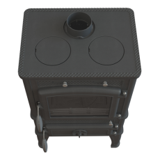 Печь-камин FireWay Dacha с варочной поверхностью чёрный Амазонка бай фото в Бресте