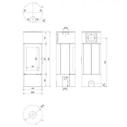 Купить Печь-камин Kratki Antares стальной в интерьере в Бресте Амазонка бай фото в Бресте