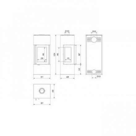 Купить Печь-камин Kratki THOR 8 View в Бресте Амазонка бай фото в Бресте