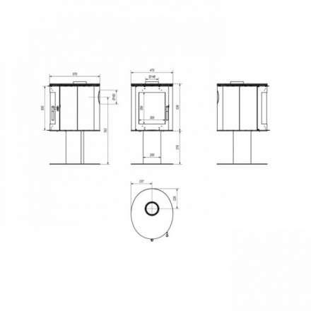 Купить Печь-камин Kratki Koza/Orbit в Бресте Амазонка бай фото в Бресте