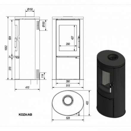 Купить Печь-камин Kratki Koza/AB в Бресте Амазонка бай фото в Бресте