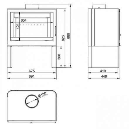 Купить Печь-камин KFD STO iM 14 в интерьере чугунная в Бресте в Бресте