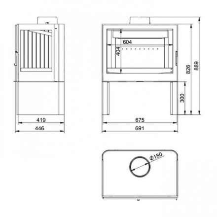 Купить Печь-камин KFD STO M 14 в интерьере чугунная в Бресте в Бресте