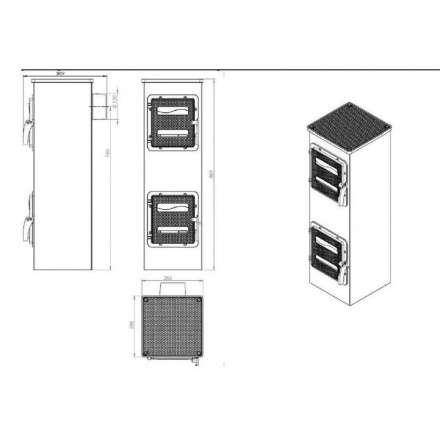 Купить отопительную печь Nordflam Genua в Бресте