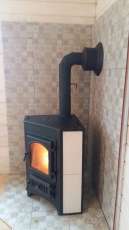 Купить Печь-камин Везувий ПК-01 (270) угловой красный 9 кВт в Бресте в Бресте